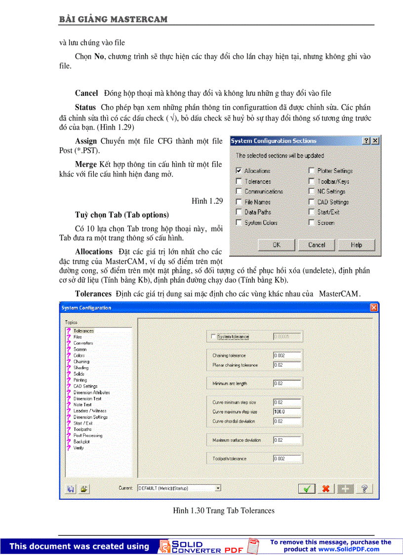 image for page Giao trinh MasterCAM X Vietnamese