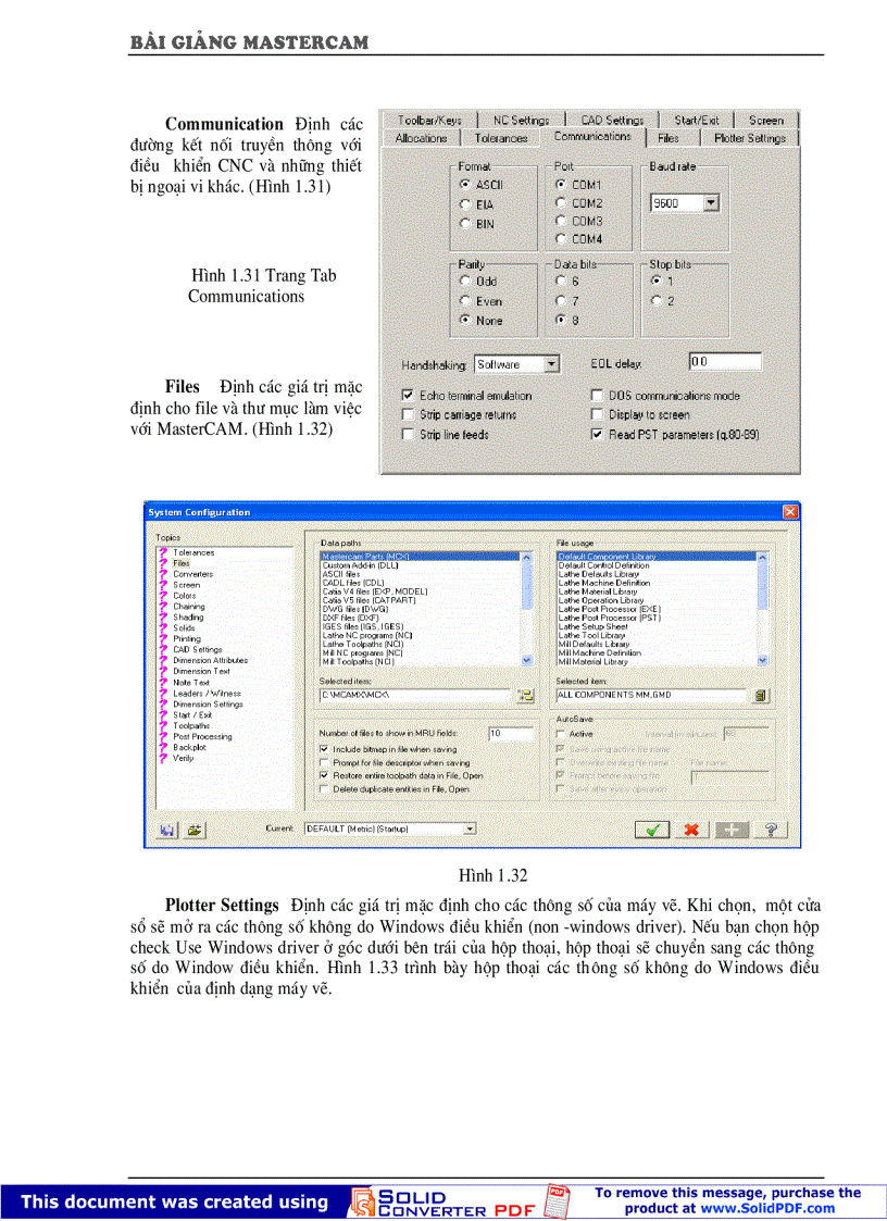 image for page Giao trinh MasterCAM X Vietnamese