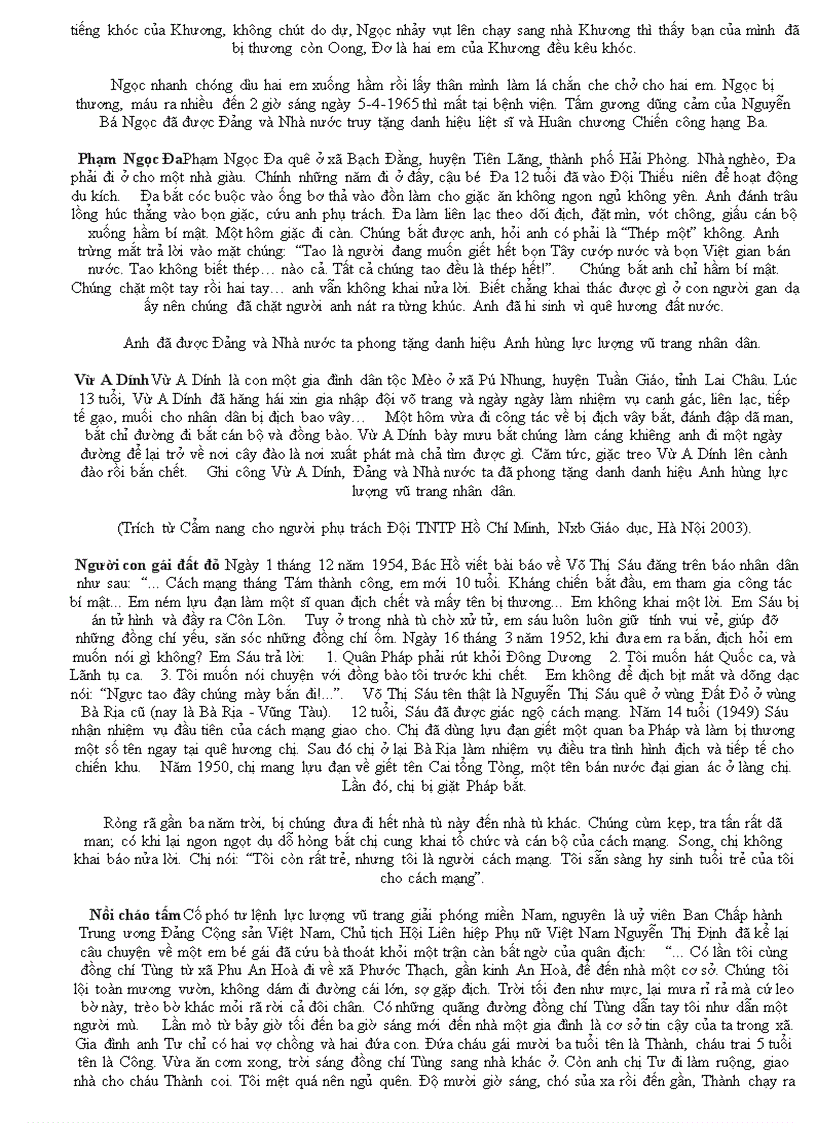 image for page Gương sáng anh hùng đội viên