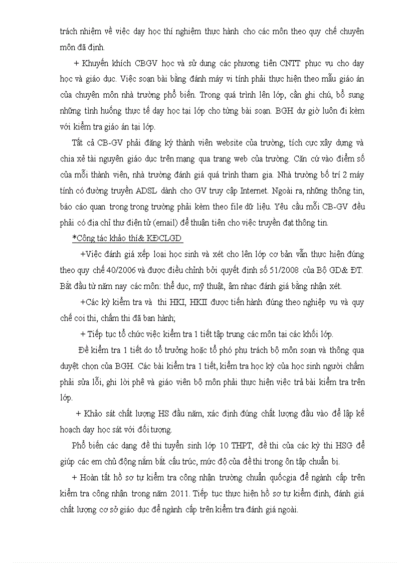 image for page Kế hoạch công tác năm học 2011 2012