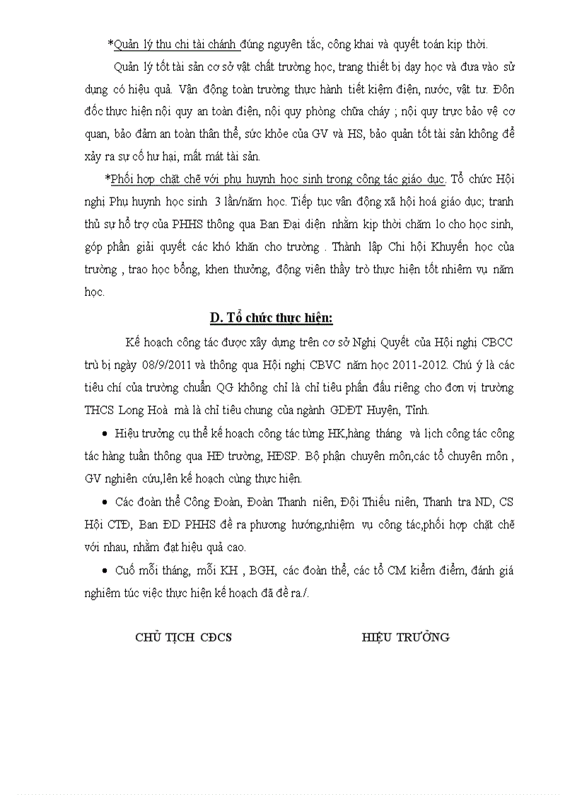 image for page Kế hoạch công tác năm học 2011 2012