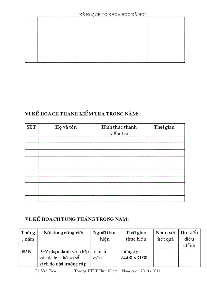 image for page Kế hoạch tổ chuyên môn