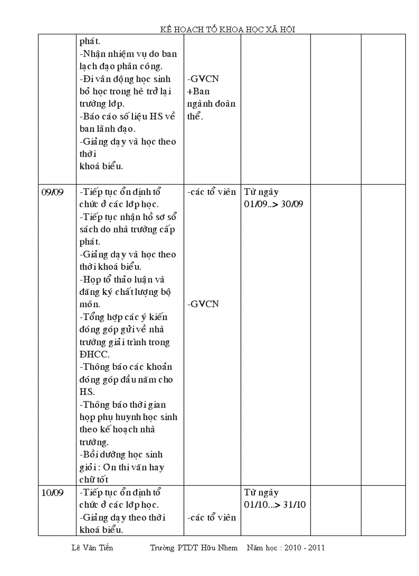 image for page Kế hoạch tổ chuyên môn