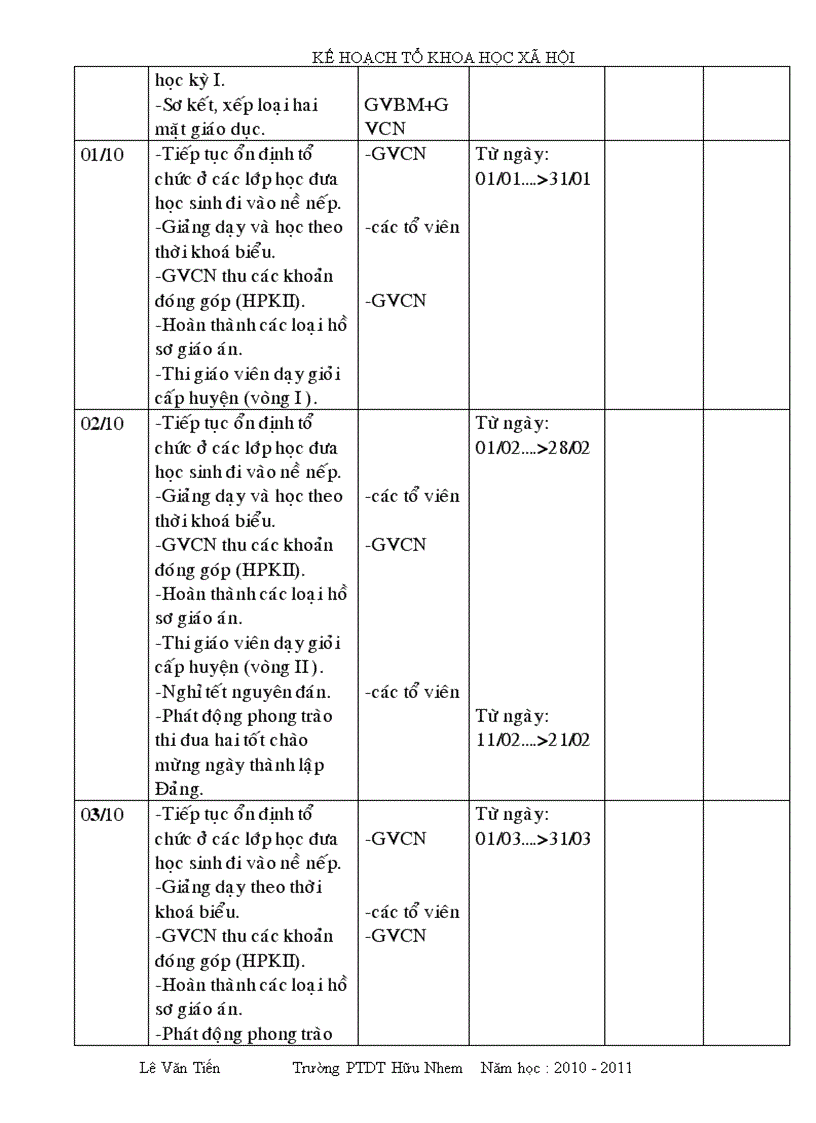 image for page Kế hoạch tổ chuyên môn