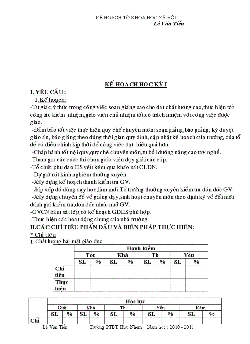 image for page Kế hoạch tổ chuyên môn