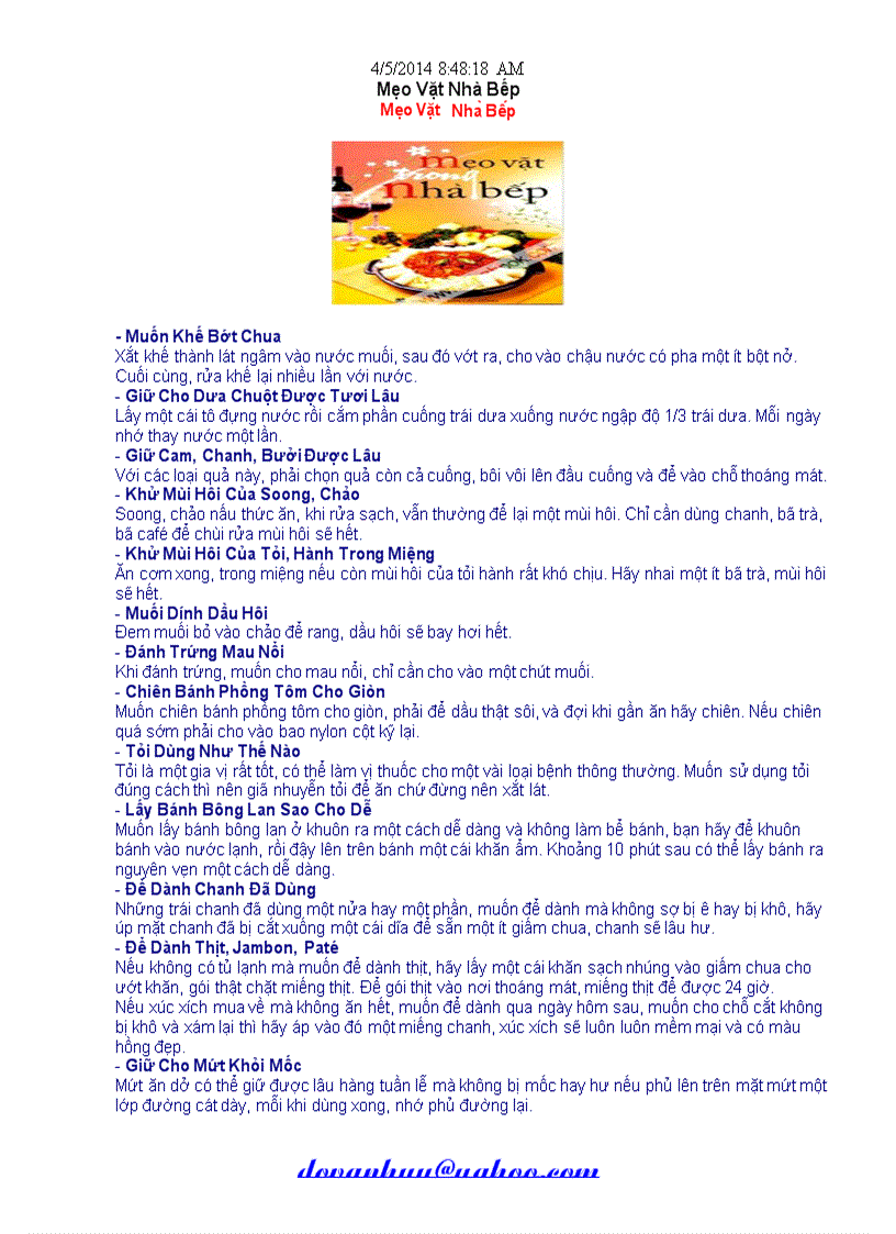 image for page Meo Vặt Nhà Bếp