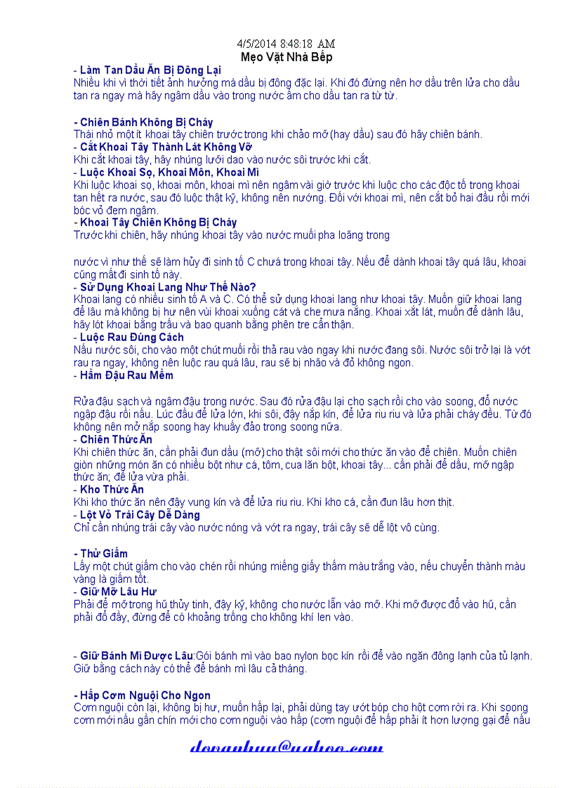 image for page Meo Vặt Nhà Bếp