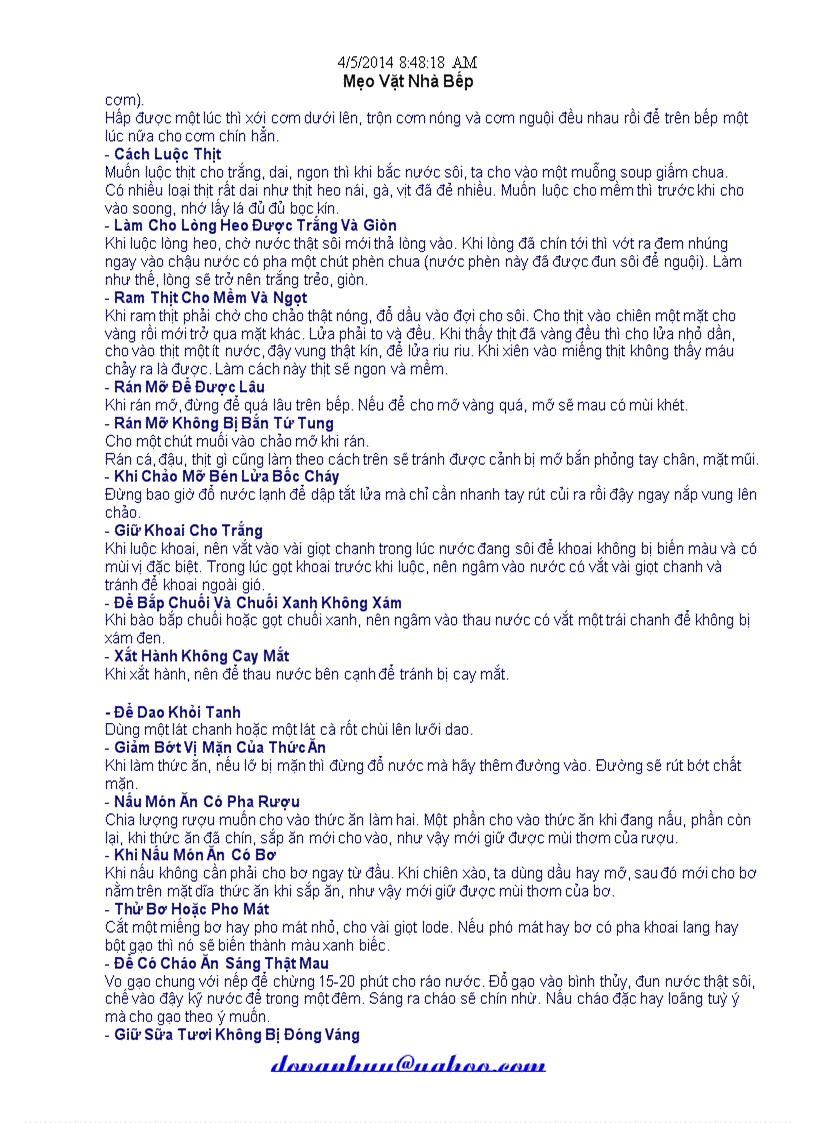 image for page Meo Vặt Nhà Bếp