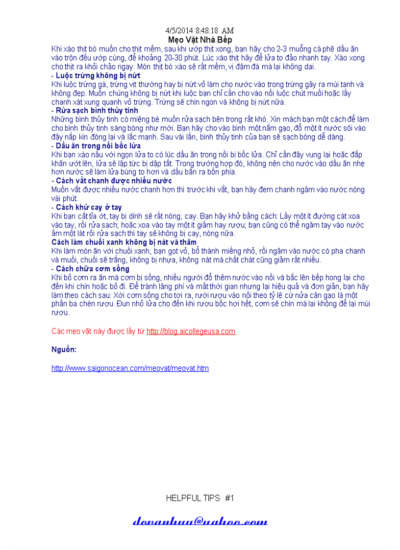 image for page Meo Vặt Nhà Bếp