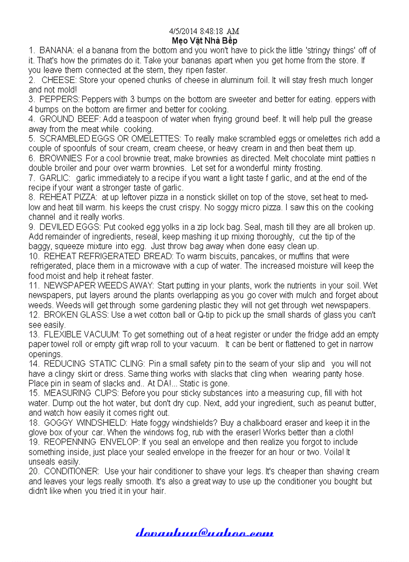 image for page Meo Vặt Nhà Bếp