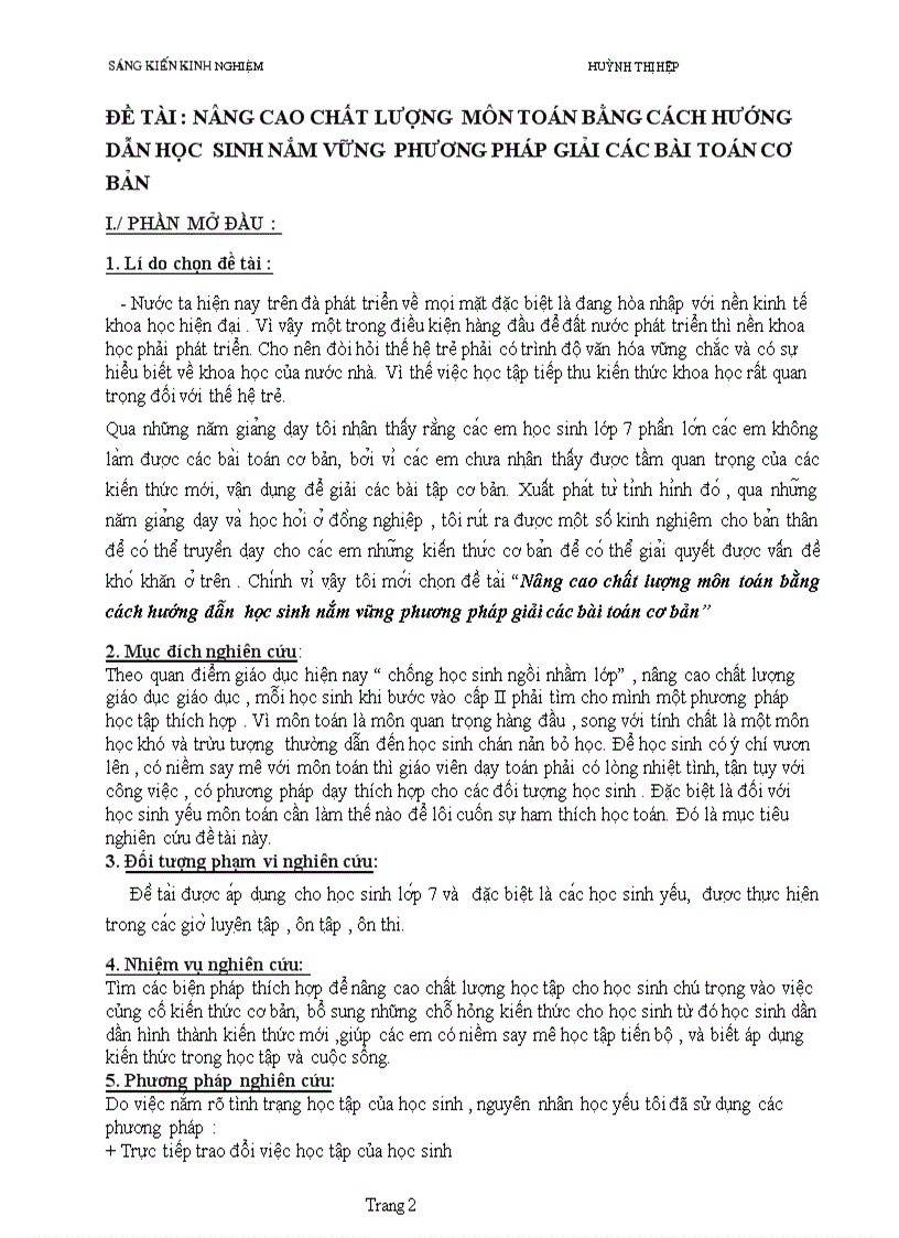 image for page Sáng kiến kinh nghiệm toán 7