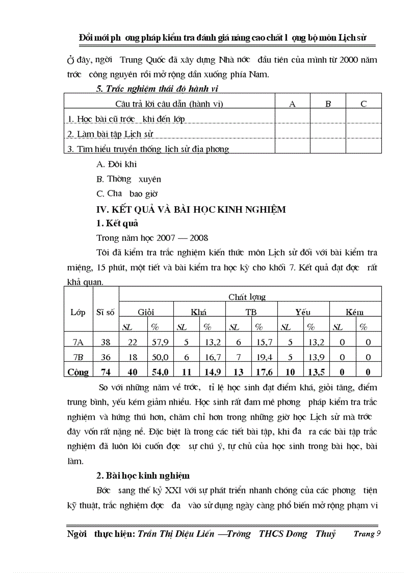 image for page SKKN Đổi mới môn Sử