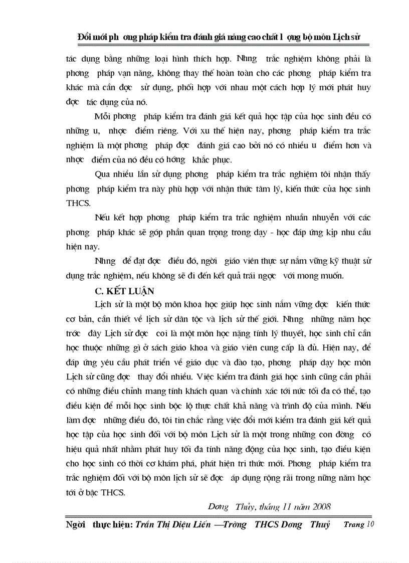 image for page SKKN Đổi mới môn Sử