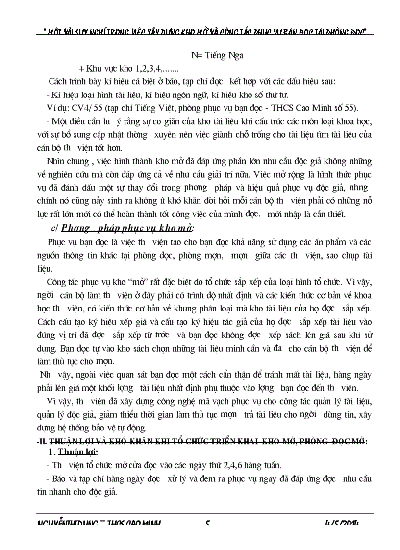 image for page SKKN Xây dựng kho mở