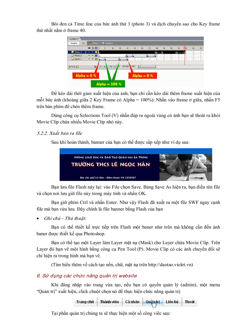 image for page Tài liệu thiết kế web trên Violet