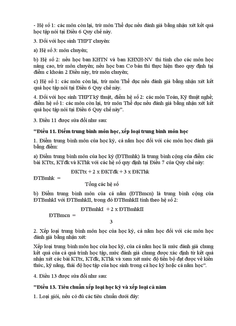 image for page TT 40 và TT51 về đánh giá xếp loại HS