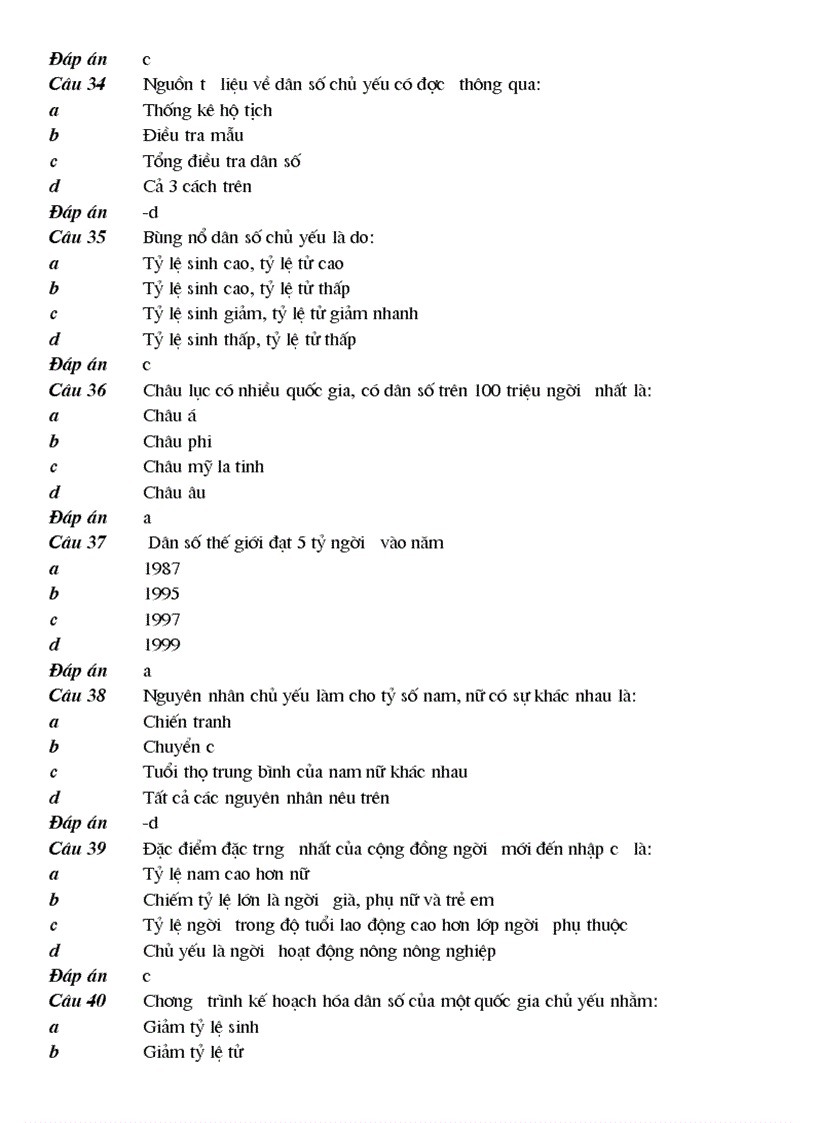 image for page 100 cau trac nghiem Dia Ly 10