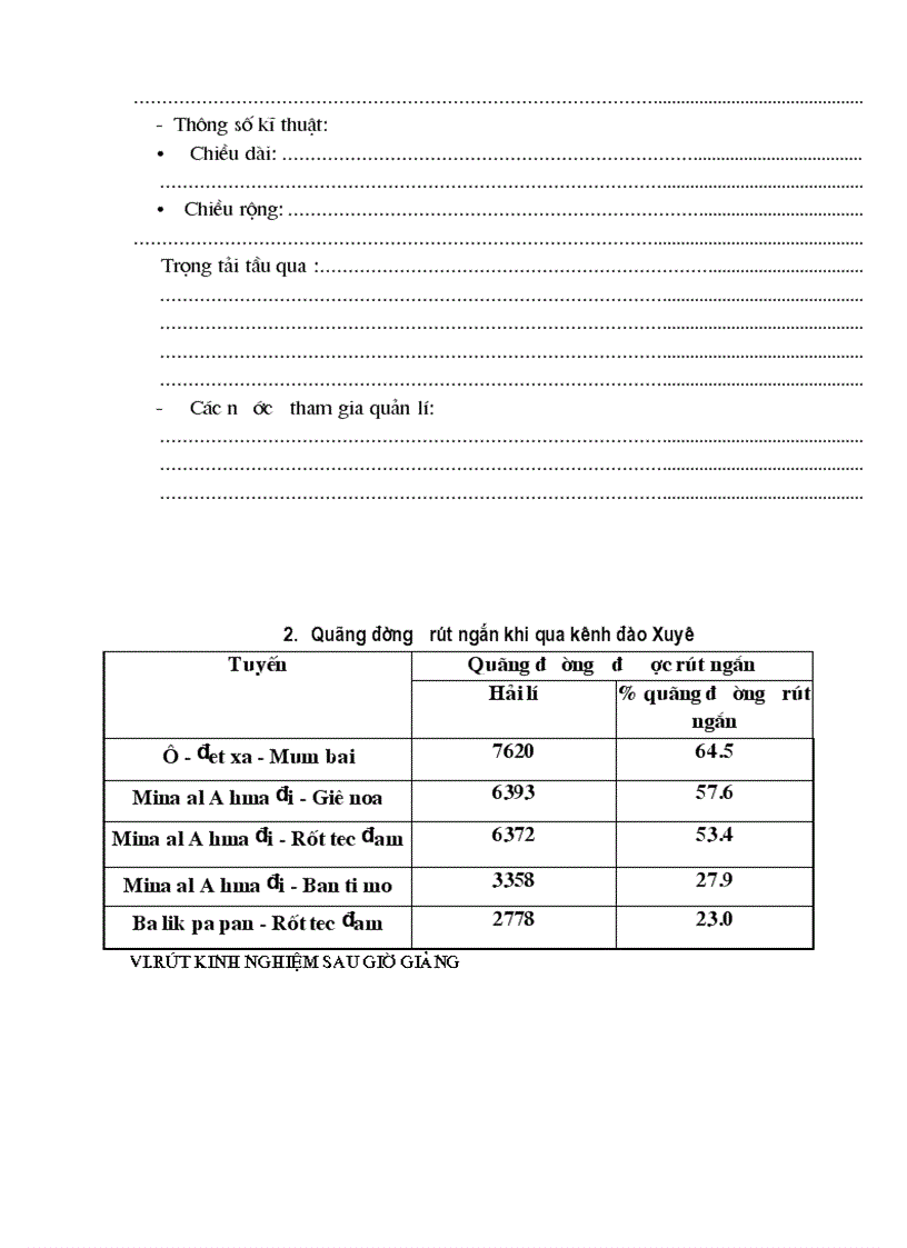 image for page Bài 38 Viết báo cáo kênh đào Xuyê Panama