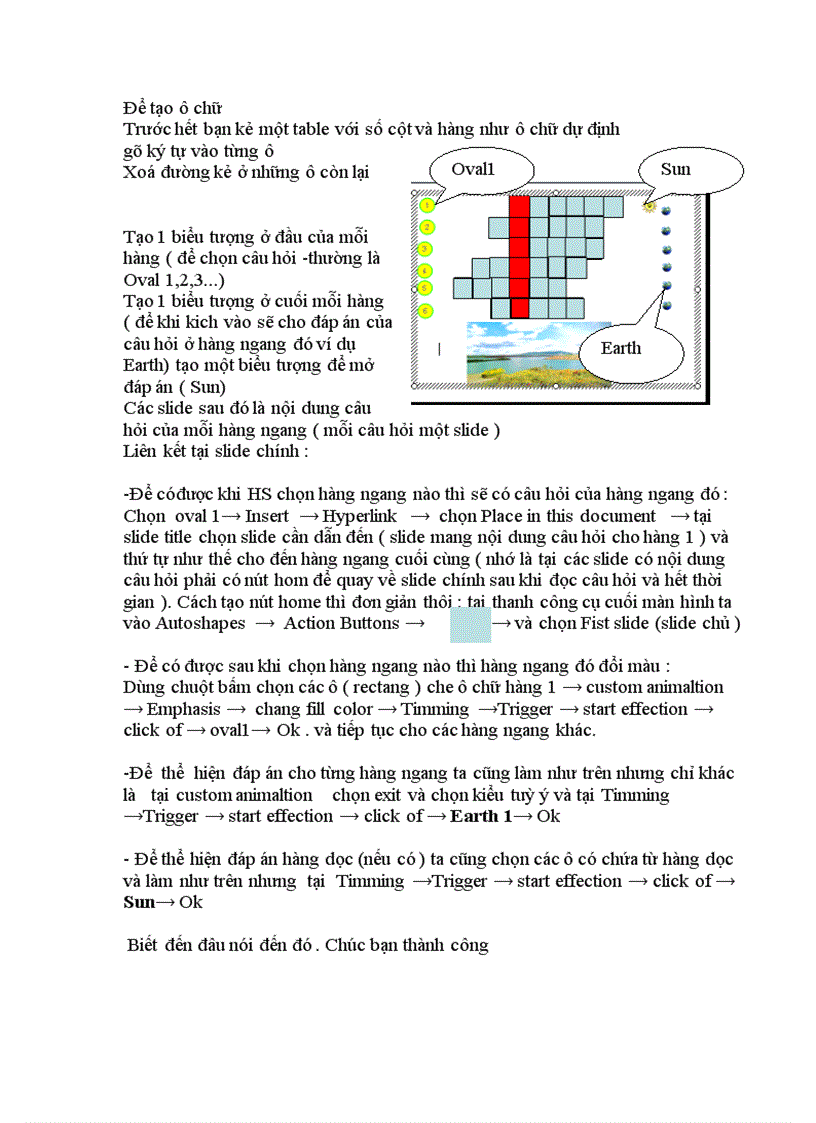 image for page Cách làm ô chữ