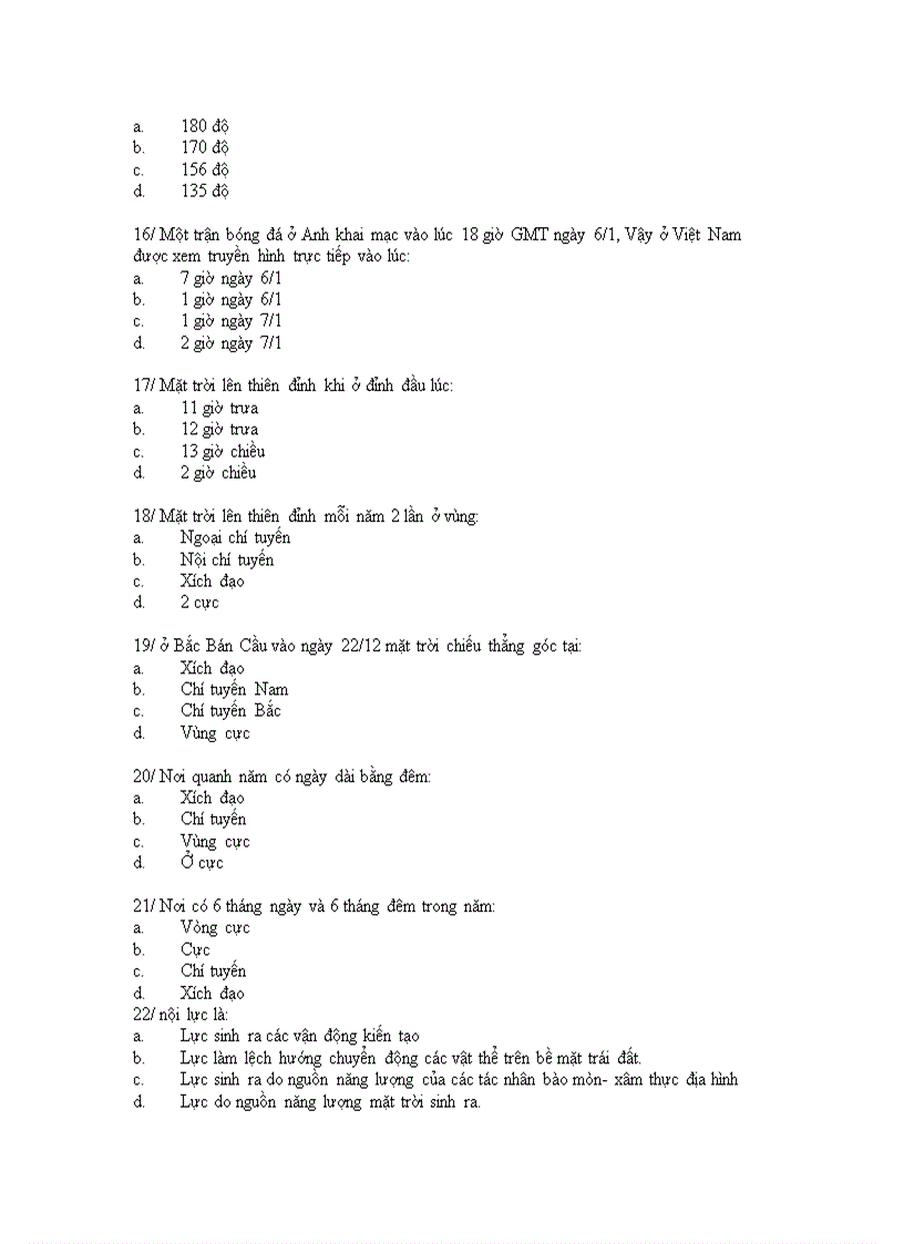 image for page Cau hoi trac nghiem Dia li 10