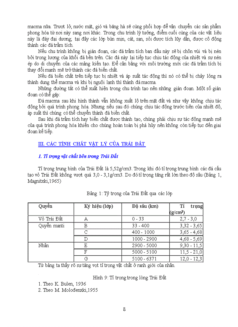 image for page Cấu tạo trái đất