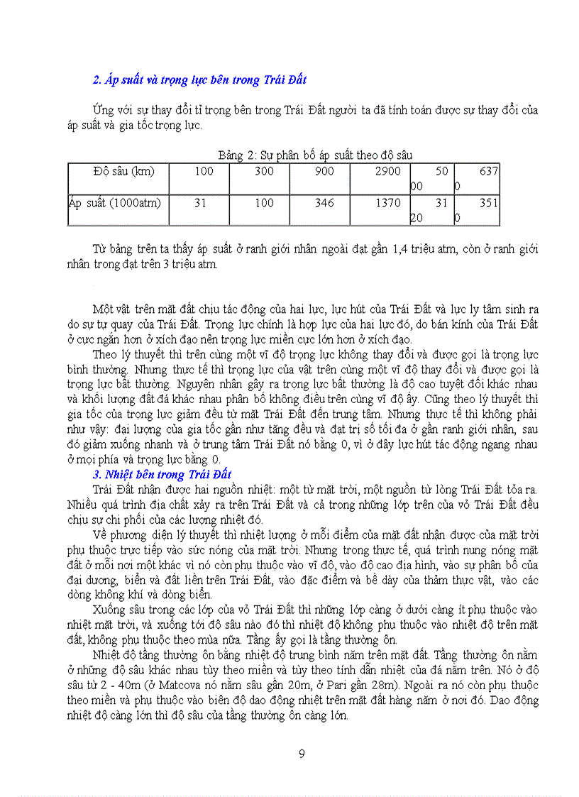 image for page Cấu tạo trái đất