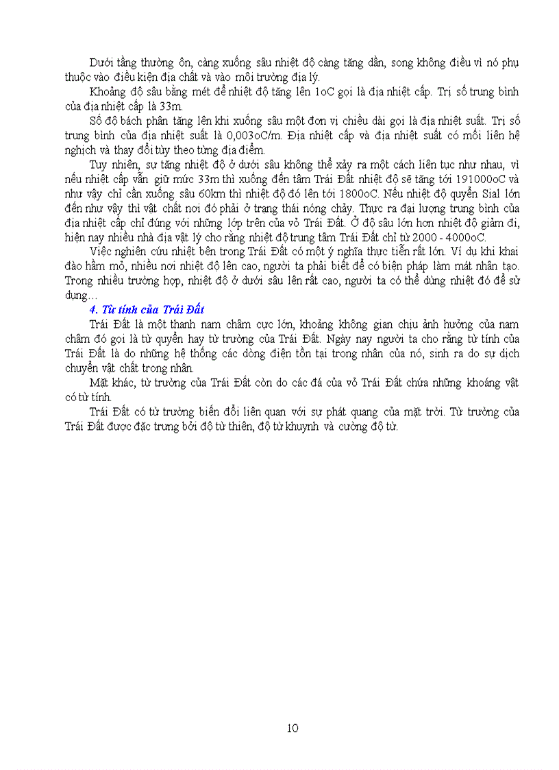 image for page Cấu tạo trái đất