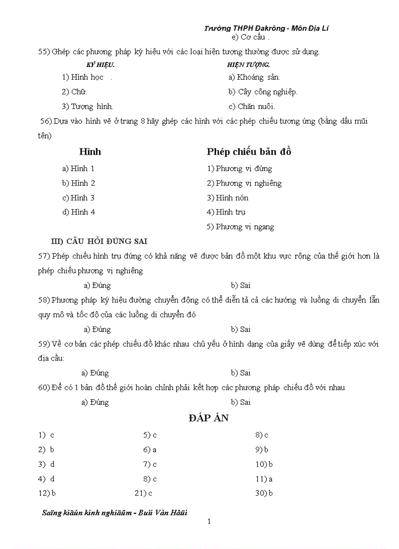 image for page Câu hỏi trắc nghiệm Địa lí 10 1