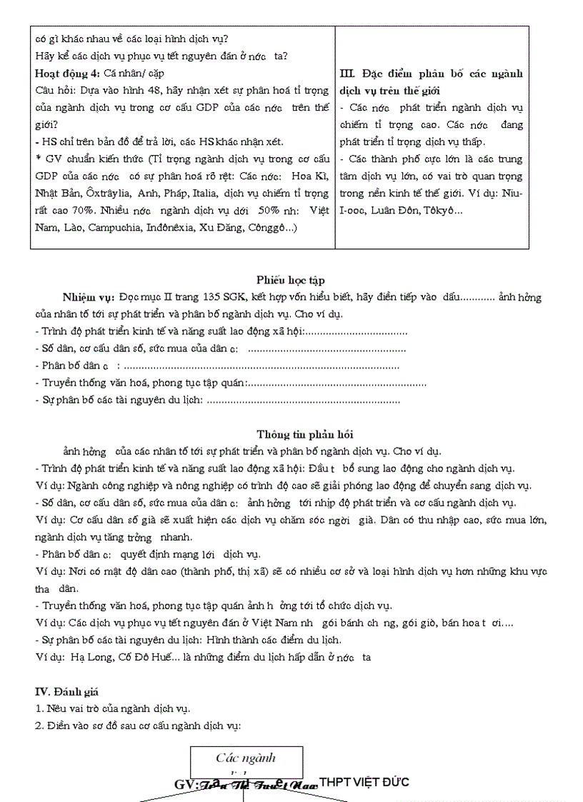 image for page GA Địa lí 10 HKII thực hiện giảm tải từng nội dung