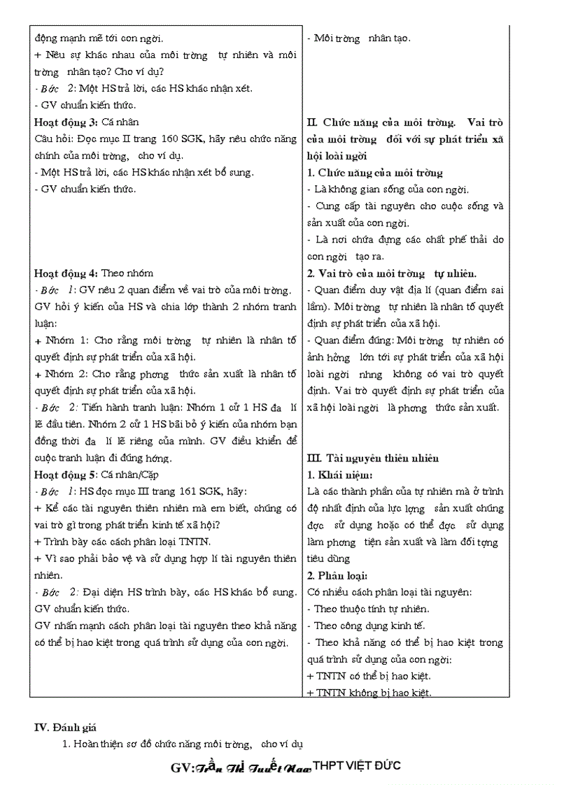 image for page GA Địa lí 10 HKII thực hiện giảm tải từng nội dung