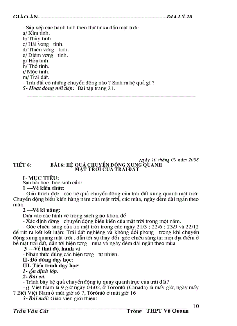 image for page Giao An 10 CB Tran Cat VQ