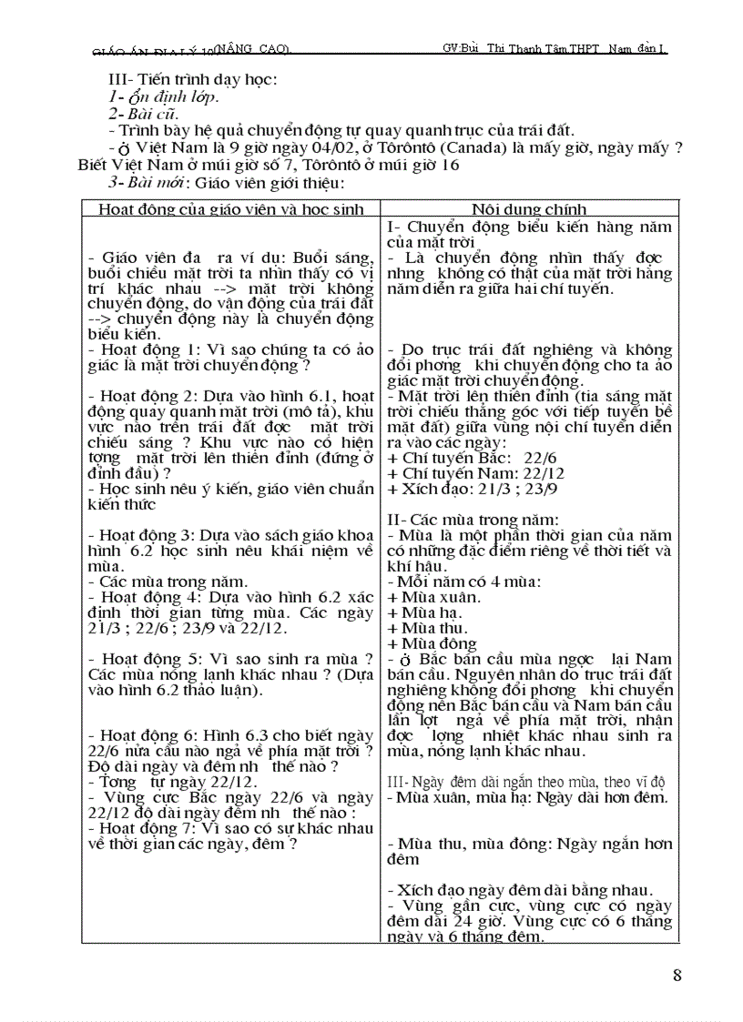 image for page Giáo án Địa 10 Nâng cao cả năm