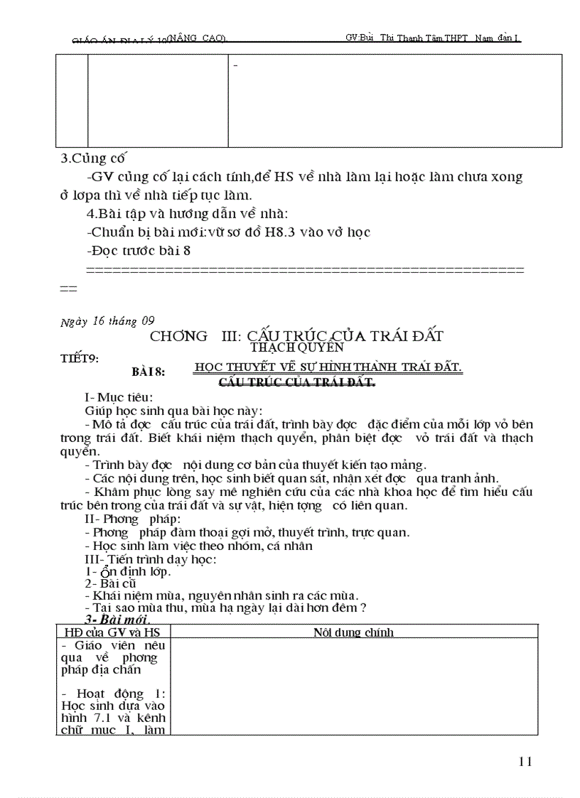 image for page Giáo án Địa 10 Nâng cao cả năm