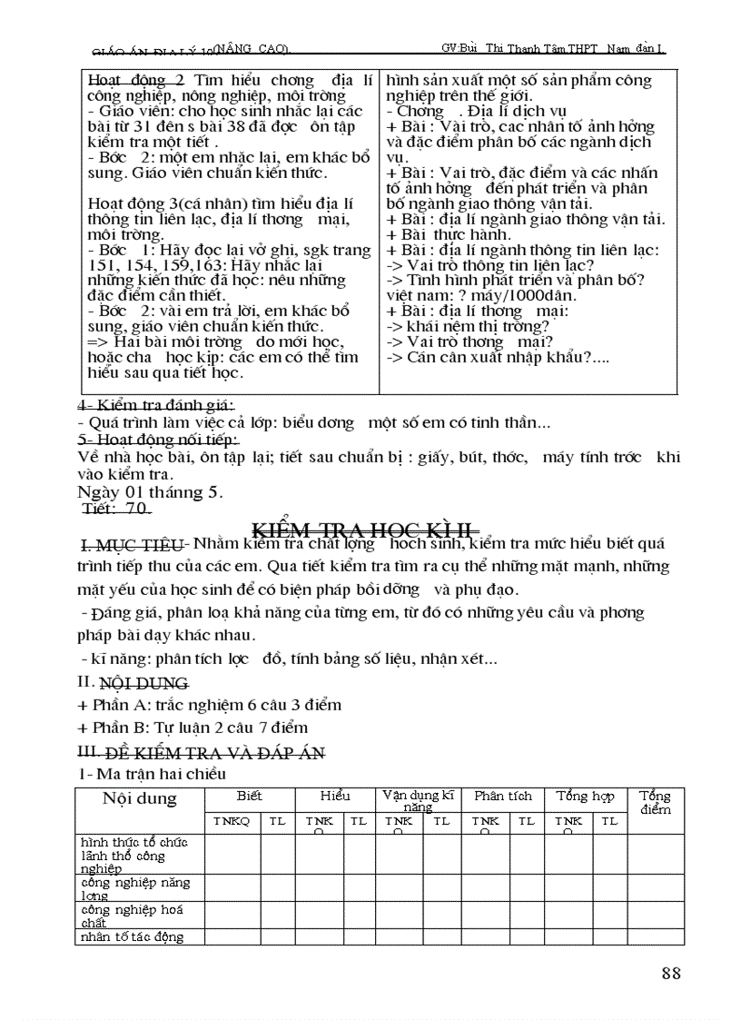image for page Giáo án Địa 10 Nâng cao cả năm