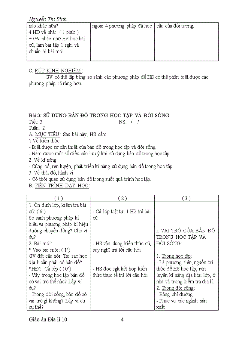 image for page Giao an địa lí 10 tích hợp gd kĩ năng sống