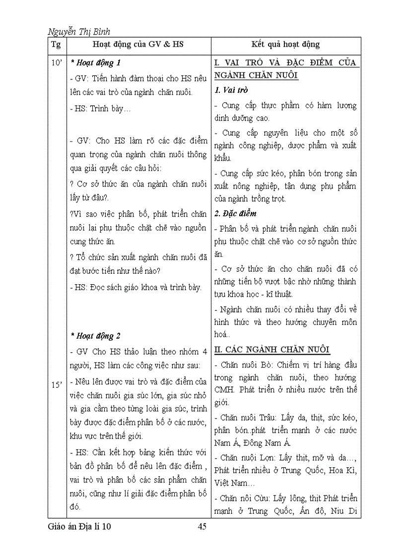 image for page Giao an địa lí 10 tích hợp gd kĩ năng sống