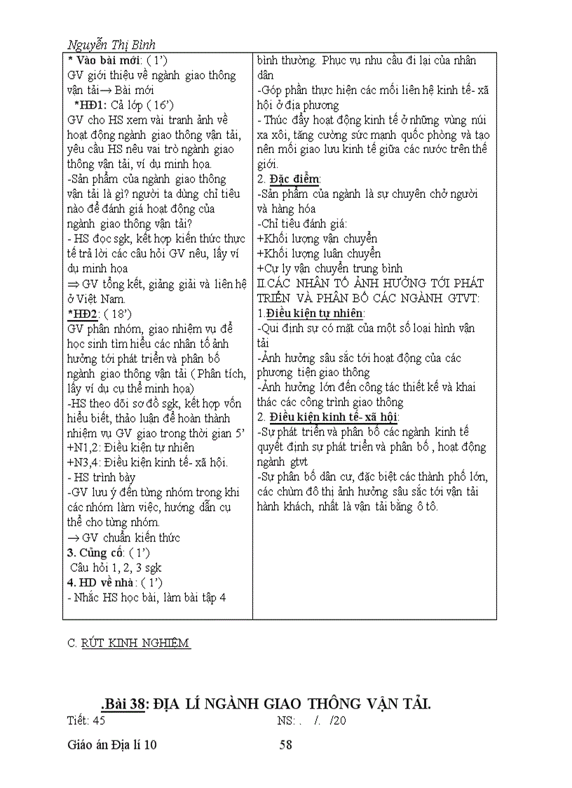 image for page Giao an địa lí 10 tích hợp gd kĩ năng sống