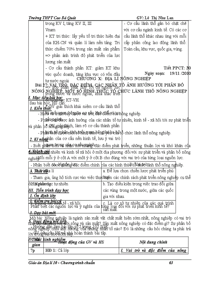 image for page Giao an dia li 10 1