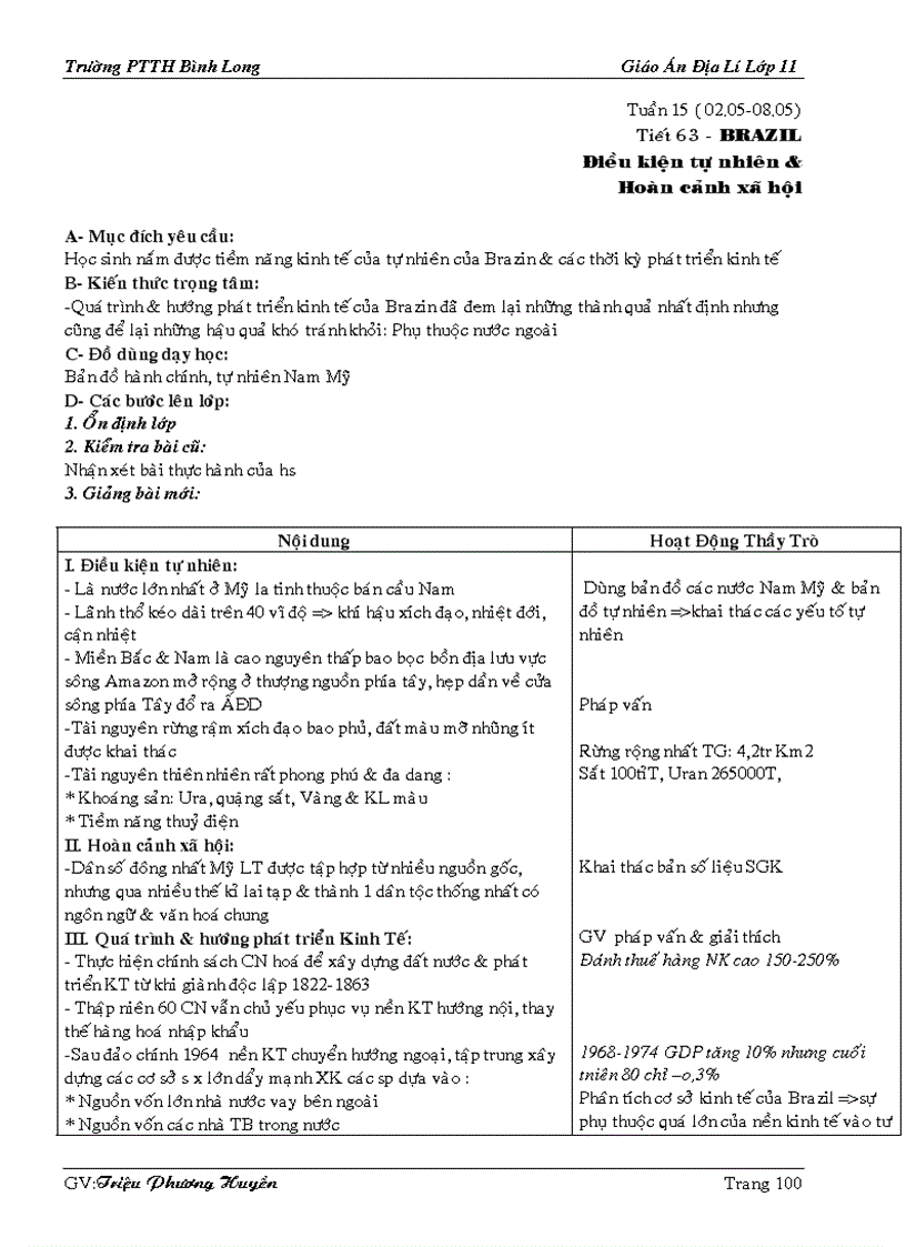 image for page Giao an dia li 11