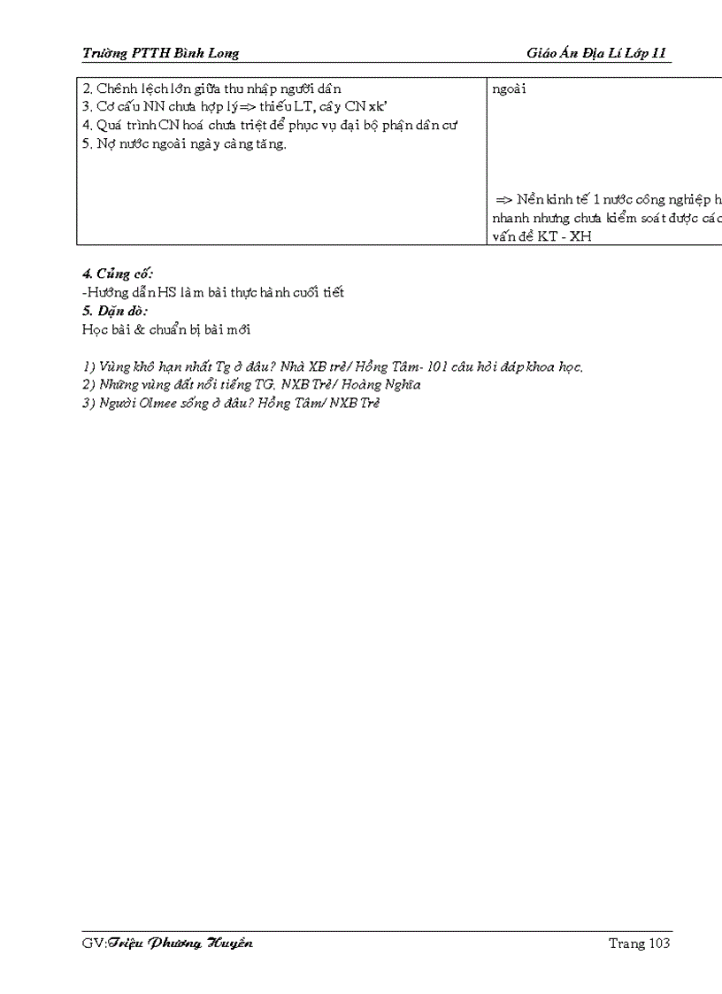 image for page Giao an dia li 11