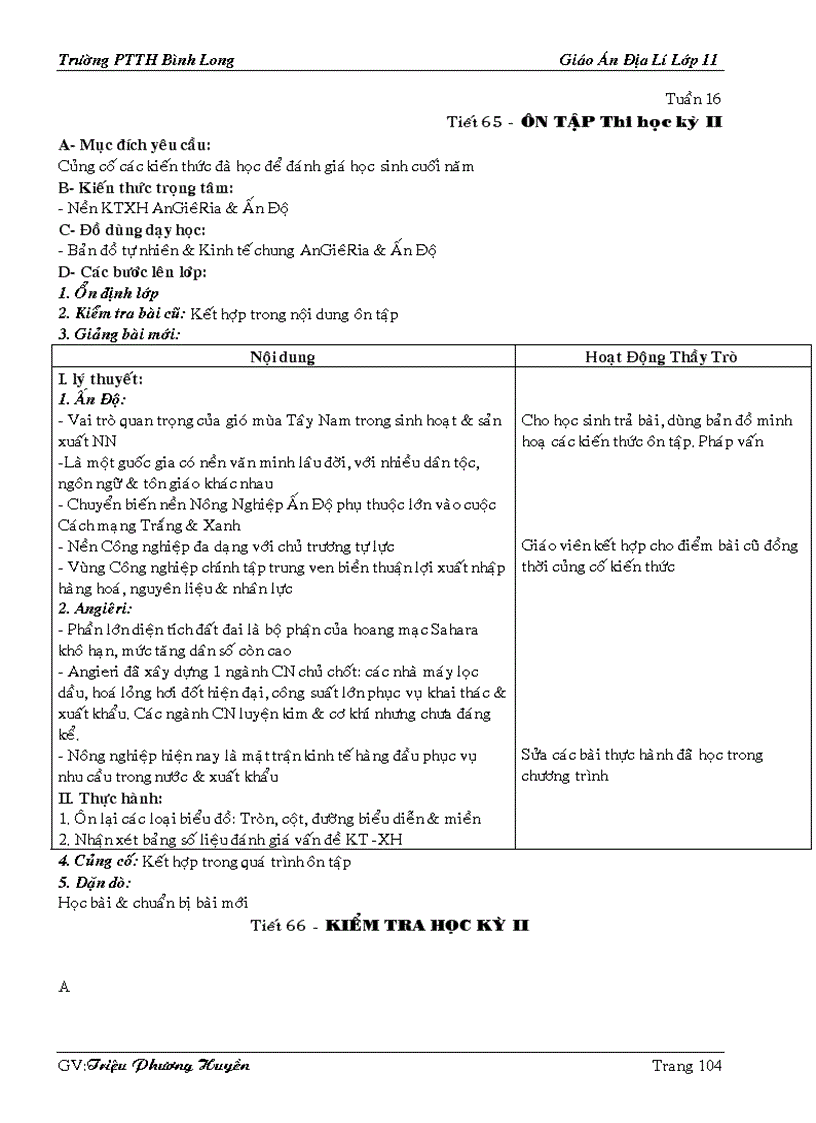 image for page Giao an dia li 11