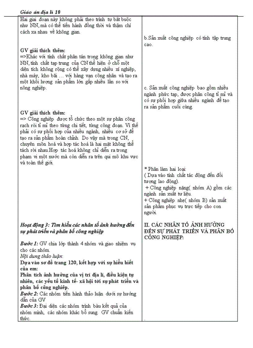 image for page Giáo án địa lí 10 HKII 1