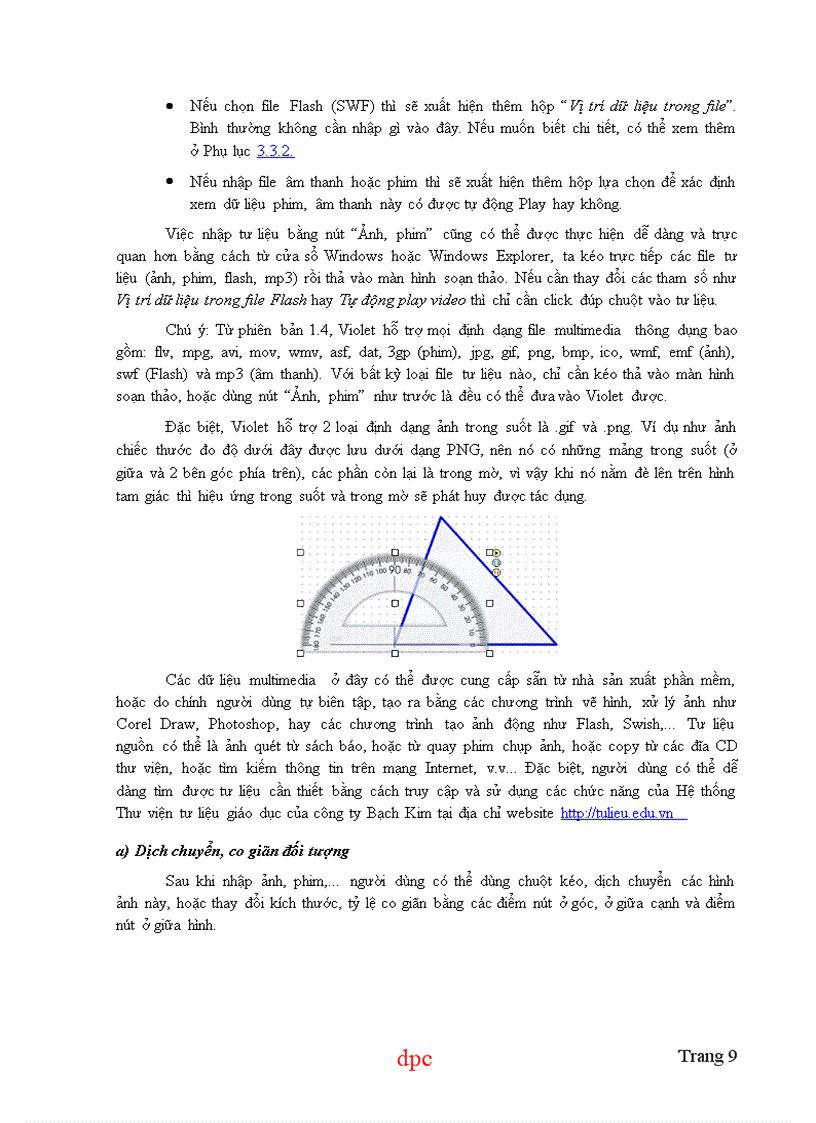 image for page Hướng dẫn sử dụng violet