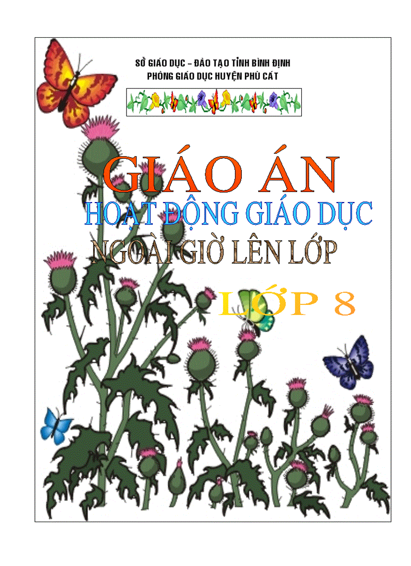 Mẫu bìa giáo án đẹp