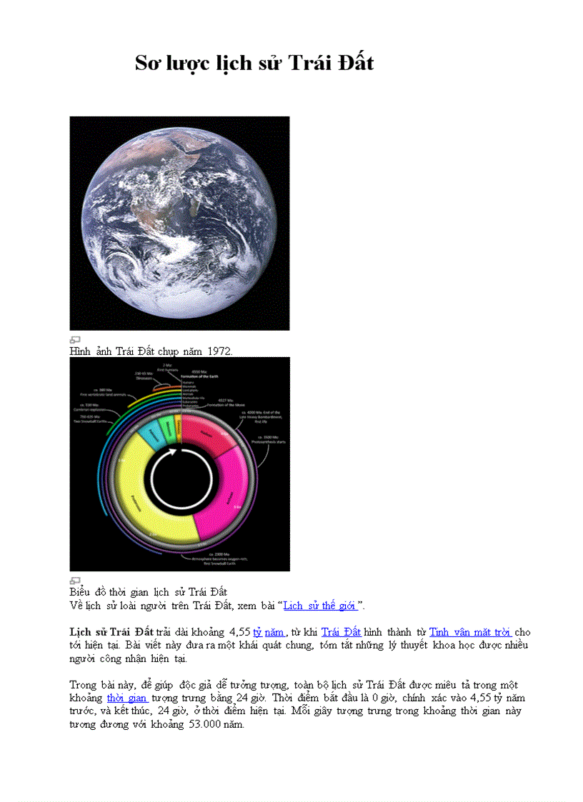 image for page Sơ lược lịch sử Trái Đất