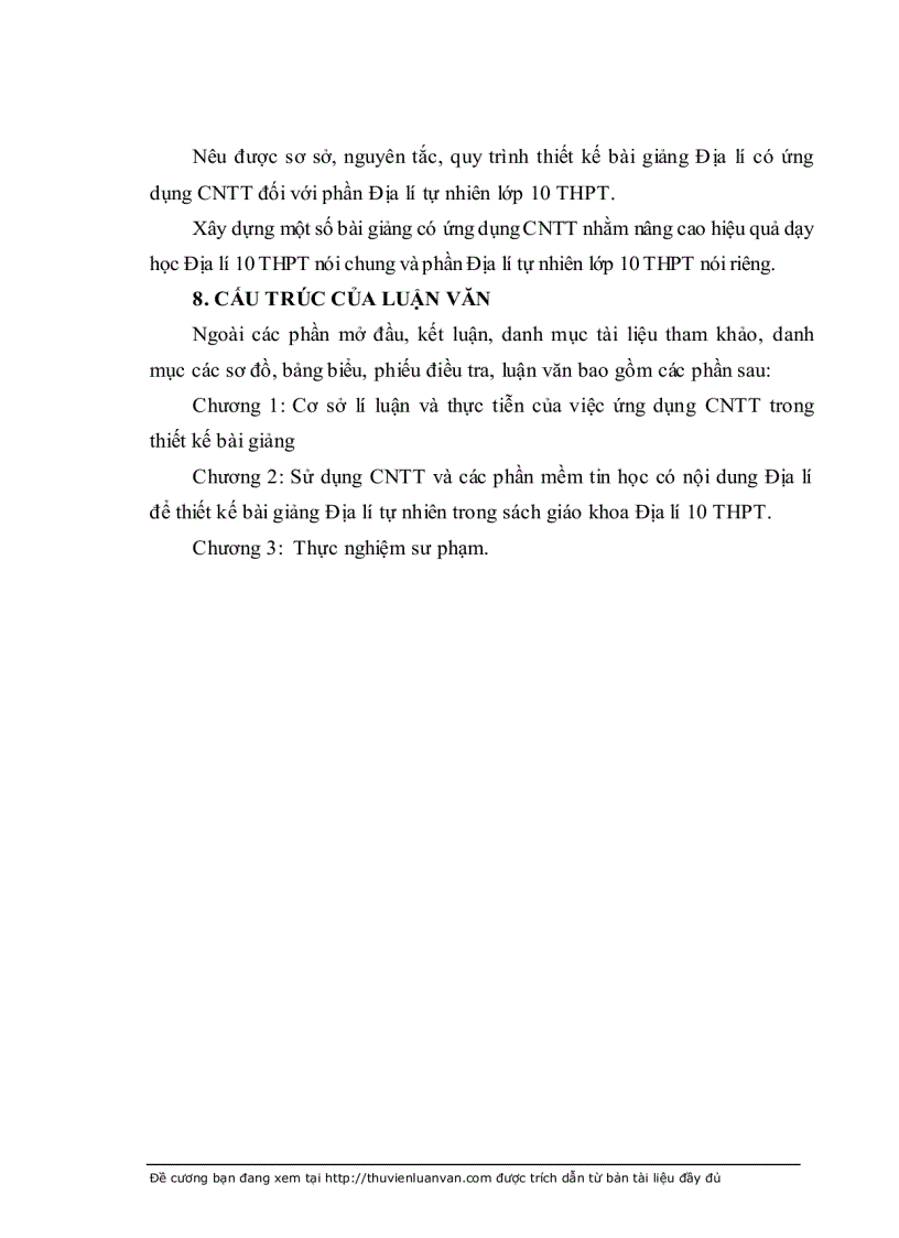 image for page Ứng dụng CNTT để thiết kế bài giảng phần địa lítự nhiên trong SGK Điạ lí 10 THPT