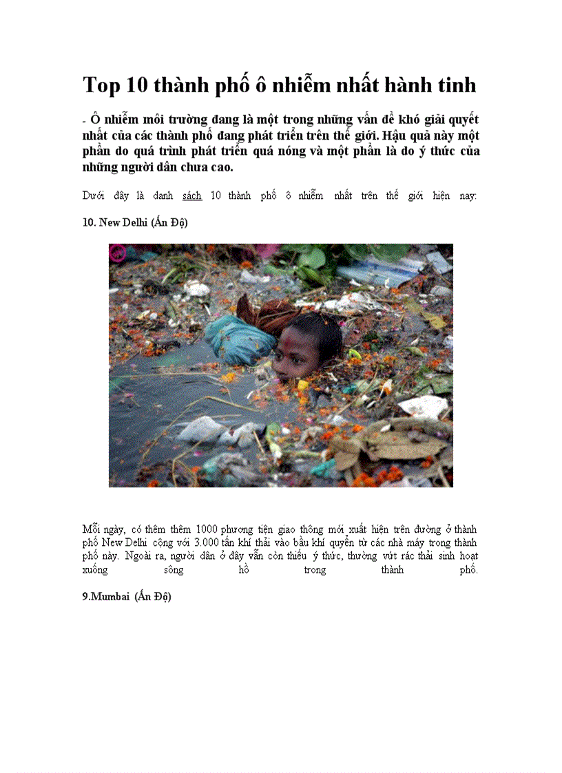 image for page 10 Thành phố ô nhiễm nhất hành tinh