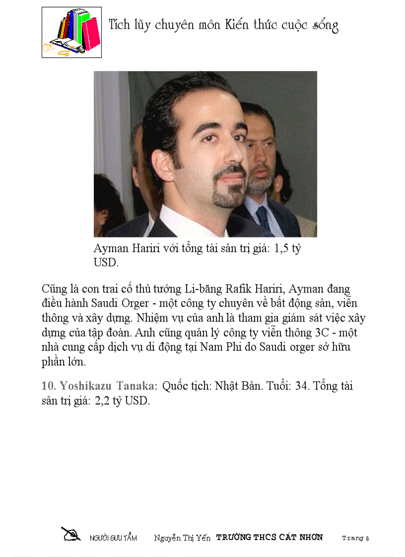 image for page 10 tỷ phú trẻ nhất thế giới năm 2011