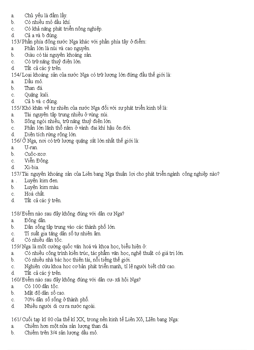 image for page Câu hỏi trắc nghiệm lớp Địa lí 11