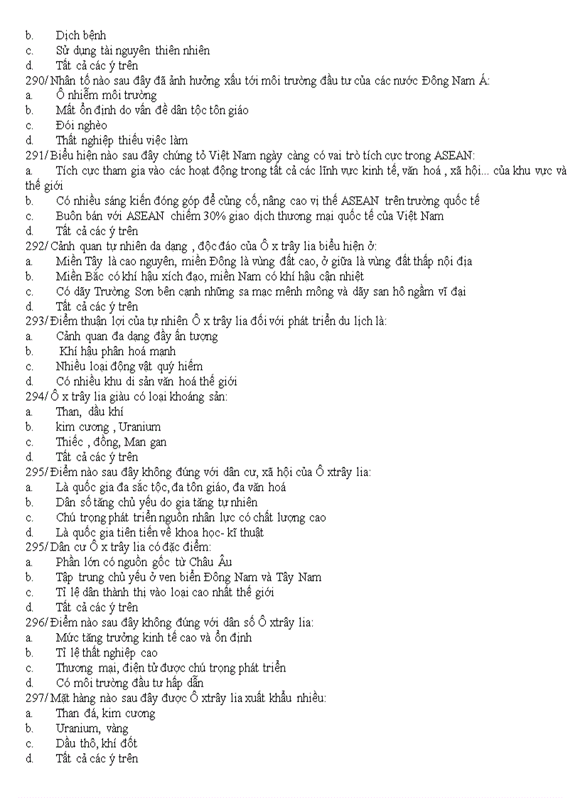 image for page Câu hỏi trắc nghiệm lớp Địa lí 11